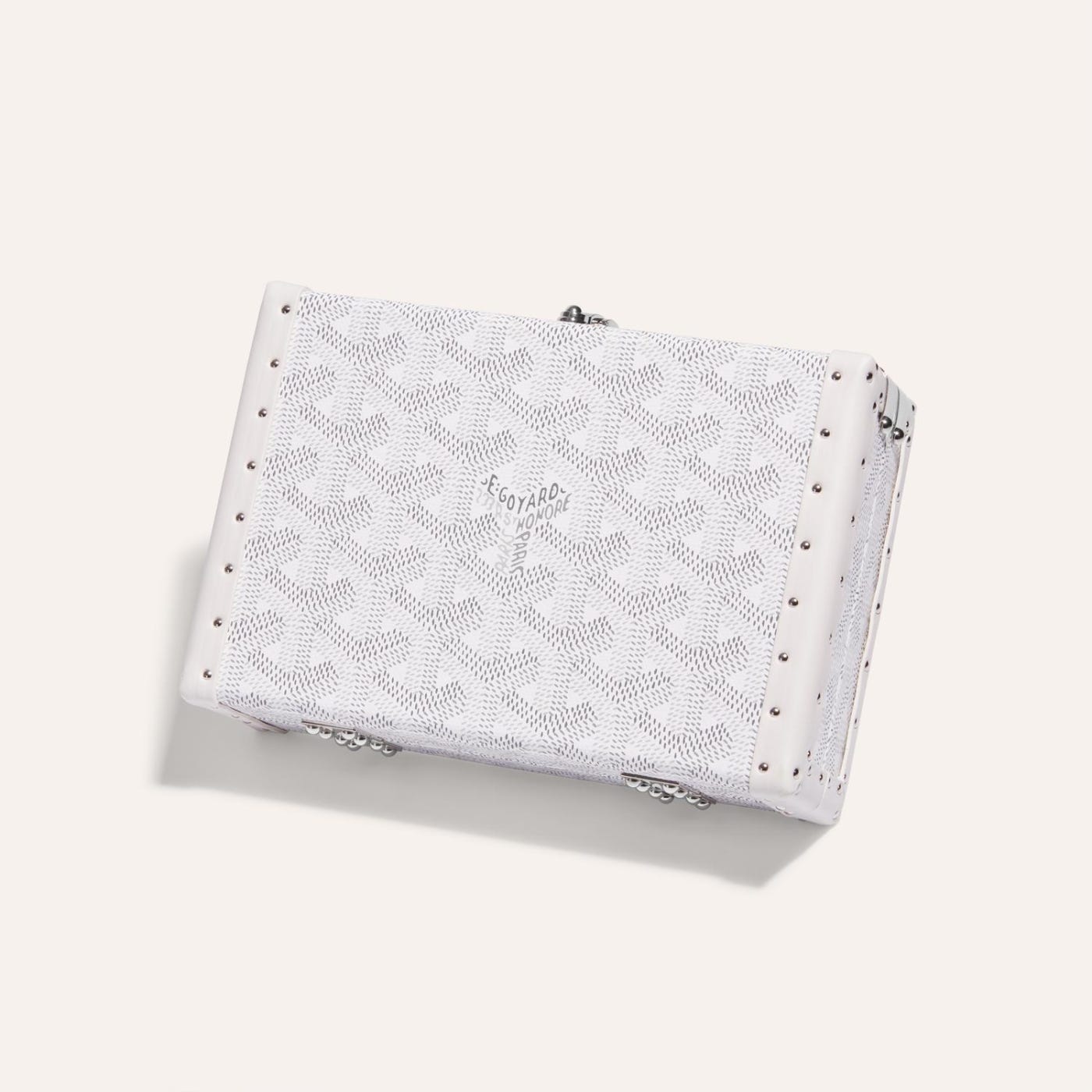 Goyard Minaudière Trunk Bag White - Image 3